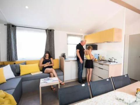 MOBILHOME 8 personnes - Mobil home NIRVANA 5 Pièces 8 Personnes + TV