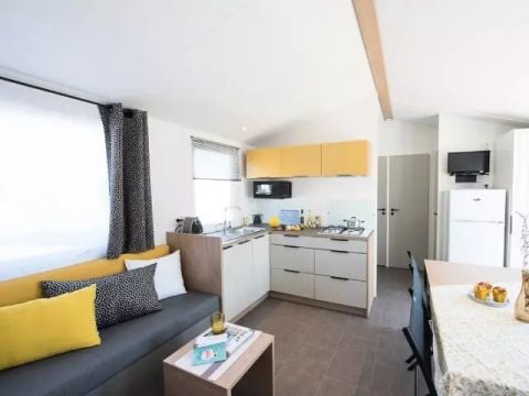 MOBILHOME 8 personnes - Mobil home NIRVANA 5 Pièces 8 Personnes + TV