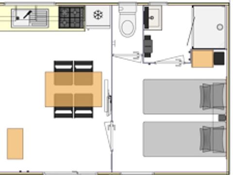 MOBILHOME 4 personnes - Home Zen 2ch 2sdb (gamme Zen)