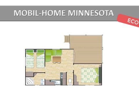 MOBILHOME 5 personnes - MINNESOTA ECO