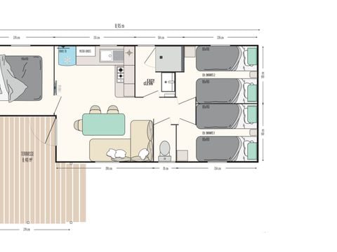 MOBILHOME 8 personnes - CEDRE