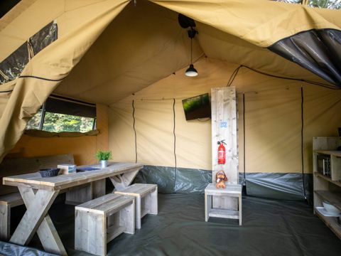 CANVAS AND WOOD TENT 6 people - Sunflower glamping tent