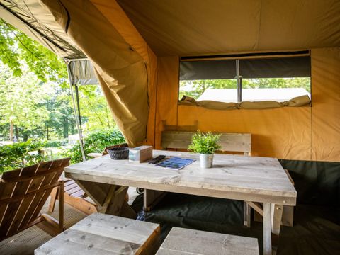CANVAS AND WOOD TENT 6 people - Sunflower glamping tent