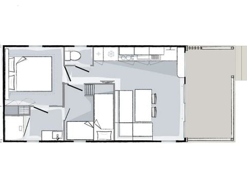 MOBILE HOME 4 people - Premium 4 persons 2 bedrooms 28m².