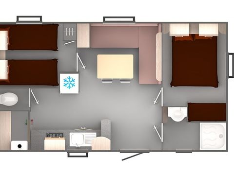 MOBILE HOME 4 people - Cocoon for 4 people 2 bedrooms 23m² (23m²)