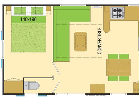 MOBILHOME 6 personnes - PASSION