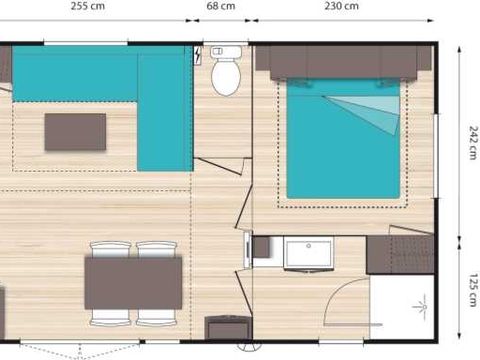 MOBILHOME 6 personnes - O'hara 834 (4/6 couchages)