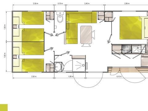 MOBILHOME 8 personnes - Premium Exotic 32m²