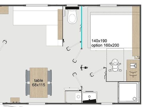 MOBILHOME 6 personnes - Presta+ 30m²