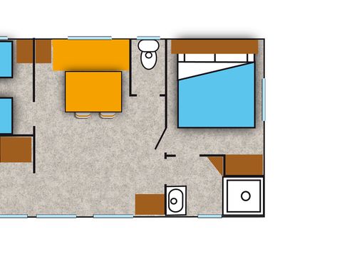 MOBILHOME 5 personnes - COSY RIVIERA