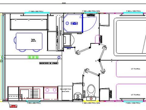 MOBILE HOME 4 people - Premium 33 m² 2 bedrooms Air conditioning, Tv, dishwasher