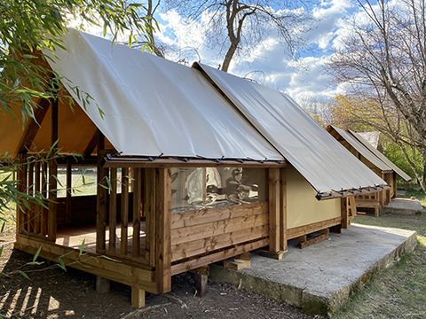 CANVAS AND WOOD TENT 2 people - Cyclolodge without sanitary facilities, without kitchen, 1 room