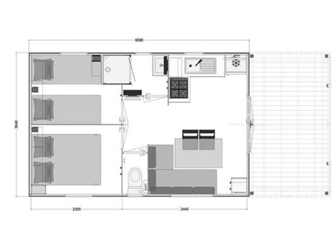 MOBILHOME 4 personnes - "Le Bordardoué - Premium"