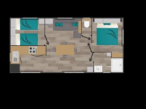 MOBILE HOME 4 people - Le Kerel 160-Premium 2bed 4p