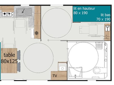 MOBILHOME 4 personnes - Mobil home Confort PMR - 2 chambres