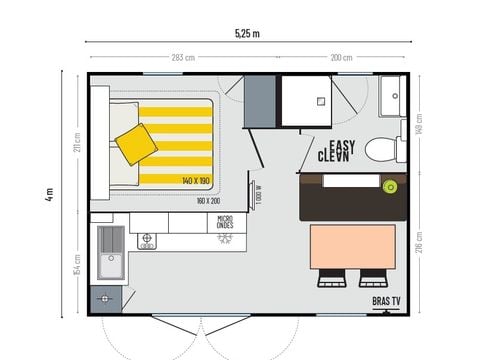 MOBILE HOME 2 people - Cahita Sûnelia Prestige 1 bedroom