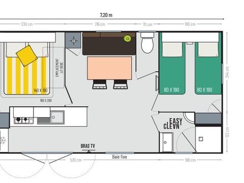 MOBILE HOME 4 people - Riviera Sunêlia Prestige 2 bedrooms