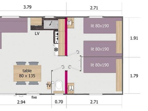 MOBILE HOME 5 people - FAMILIA