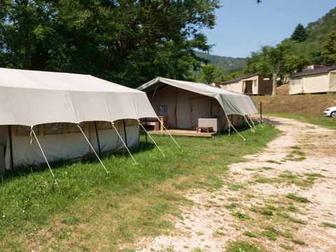 CANVAS AND WOOD TENT 4 people - Safari Bali 35m² - Comfort - 2bed - Terrace