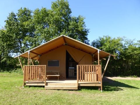 CANVAS AND WOOD TENT 6 people - Safari tent Grimaud