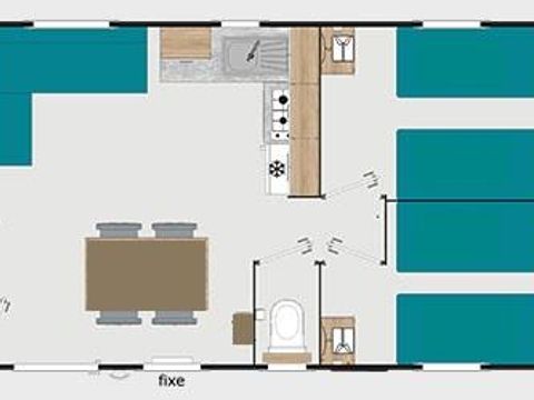 MOBILE HOME 6 people - Comfort - 3 bedrooms