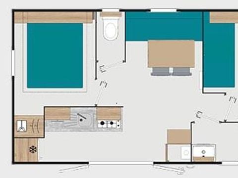 MOBILE HOME 6 people - Comfort - 2 bedrooms