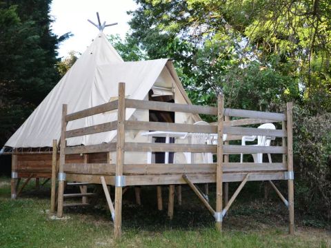 TENTE 4 personnes - Tipi 3 Pièces 4 Personnes (2 Adultes + 2 Enfants) Sans Sanitaire