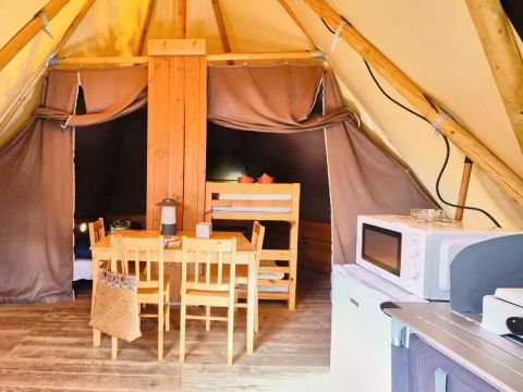 TENTE 4 personnes - Tipi 3 Pièces 4 Personnes (2 Adultes + 2 Enfants) Sans Sanitaire