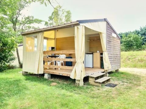 TENTE TOILE ET BOIS 4 personnes - Bungalow Toilé 3 Pièces 4 adultes (+ 1 enfant -9 ans) Sans Sanitaire