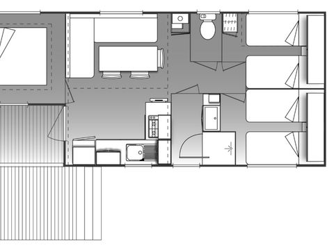 MOBILE HOME 6 people - CABANE 3 bedrooms