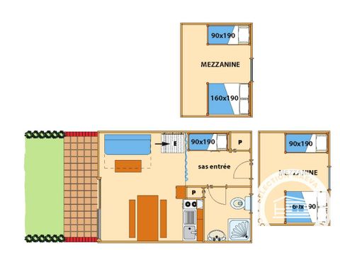 APARTMENT 7 people - Duplex 3 Rooms 6/7 People + TV