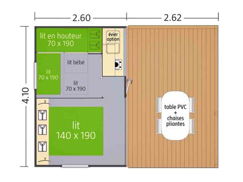 MOBILE HOME 5 people - Tit'home - Without sanitary facilities