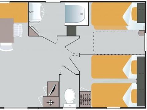 MOBILE HOME 6 people - Comfort + Riviera