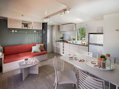 MOBILHOME 4 personnes - Confort 29m² (2 chambres) + terrasse semi-couverte 6m²