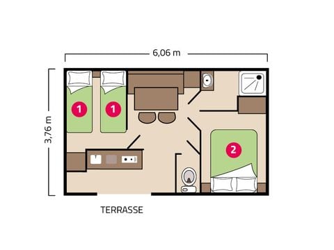 MOBILE HOME 4 people - Riviera