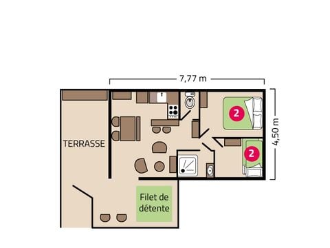 MOBILE HOME 4 people - Cocoon Lodge 4 persons