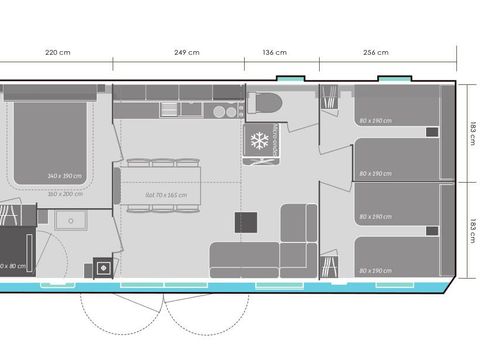 MOBILHOME 6 personnes - SEQUOIA