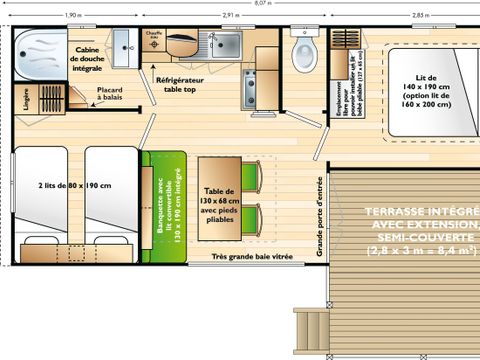 MOBILE HOME 6 people - Comfort