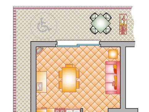APARTMENT 4 people - BILOCALE / 2 rooms 45m² (garden level or floor)