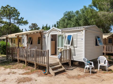 MOBILHOME 6 personnes - Classic | 3 Ch. | 6 Pers. | Terrasse surélevée | Clim.