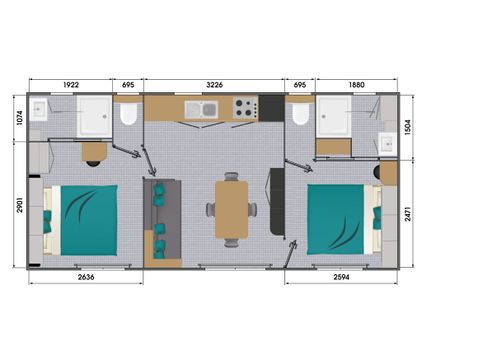 MOBILE HOME 4 people - Nantillais