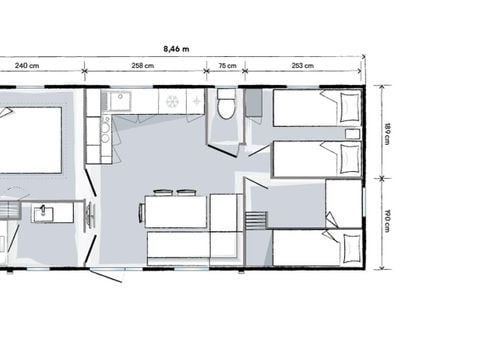 MOBILE HOME 6 people - BAY PREMIUM 32m² garden view