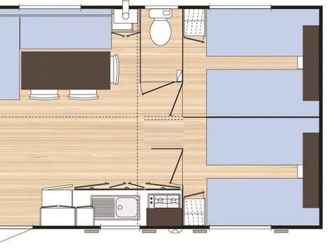 MOBILE HOME 6 people - CLASSIC AREA 30m2