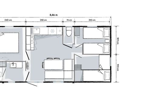 MOBILHOME 6 personnes - Ciela Privilège - 3 chambres