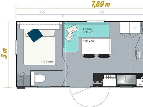 MOBILE HOME 5 people - 24 m² mobile home