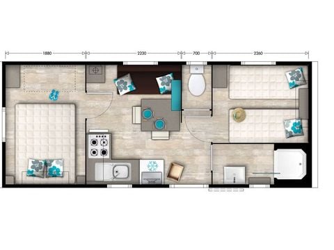 MOBILE HOME 4 people - Mobile home 21m² (21m²)