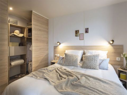 MOBILHOME 6 personnes -  Premium 36m² 2 chambres - Terrasse couverte + TV + LV + Plancha 4/6 pers.