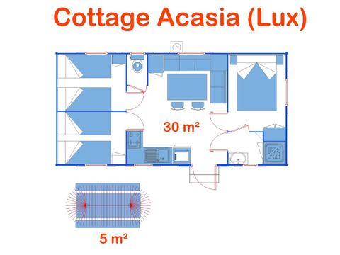 MOBILE HOME 6 people - Cottage Acacia