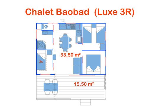 CHALET 6 people - Luxury 3 bedrooms