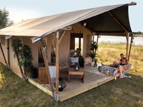 CANVAS AND WOOD TENT 5 people - Safari tent Begon